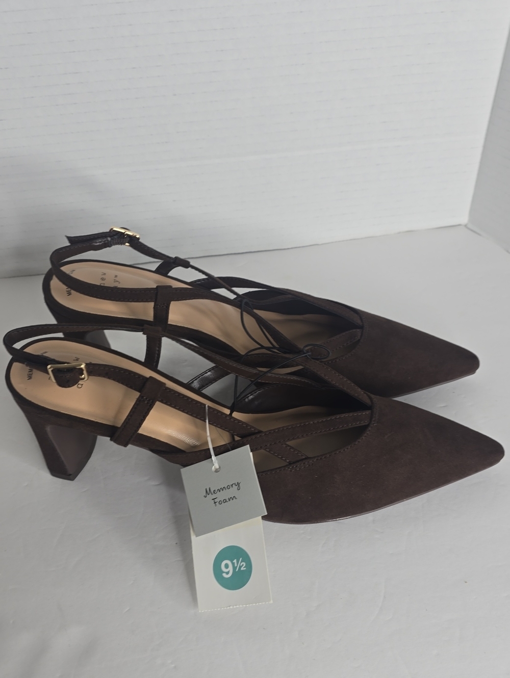 Women's Veera Heels With Memory Foam Insole Brown A New Day Size 9.5 - Picture 9 of 9